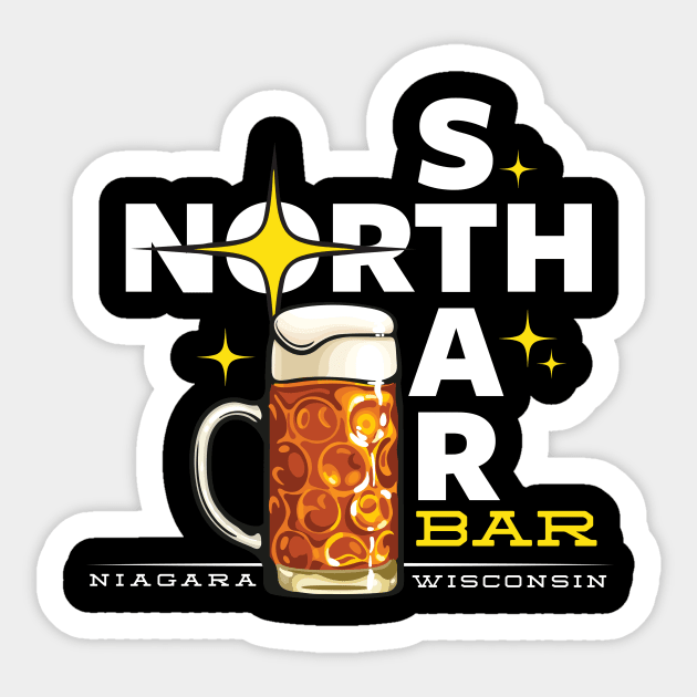 North Star Bar Sticker by MindsparkCreative